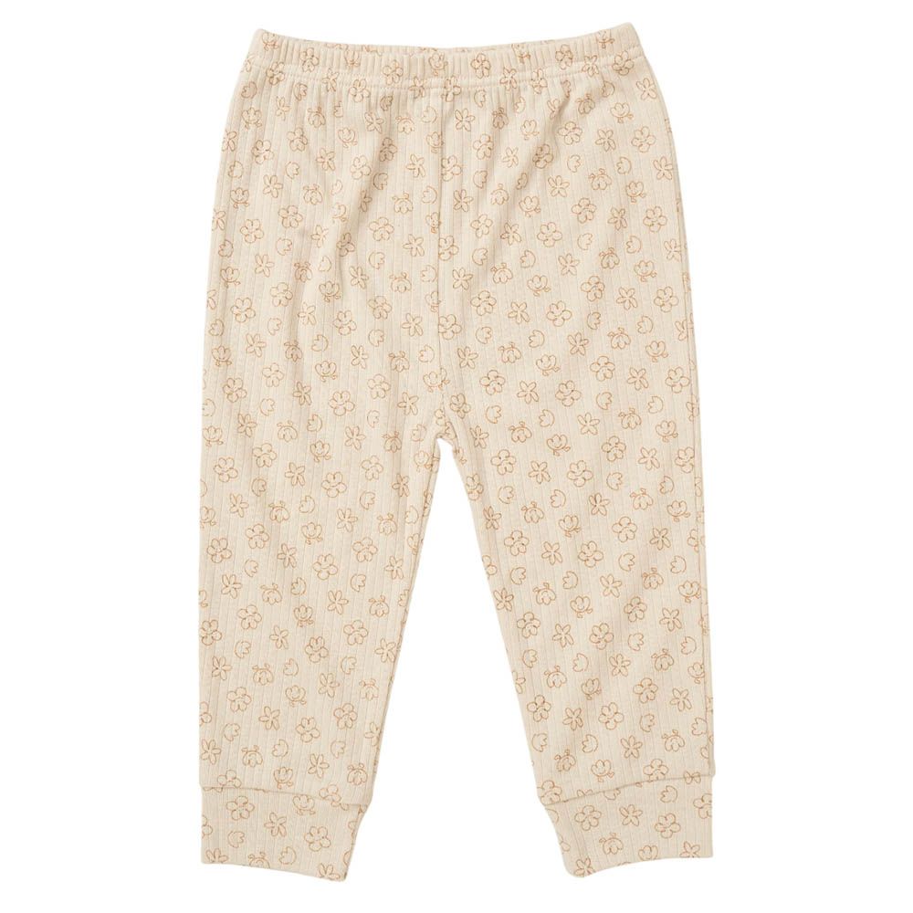 Lily & Jack - 3pc-Set - Baby Girl Sweatshirt w/ Jogger - Beige