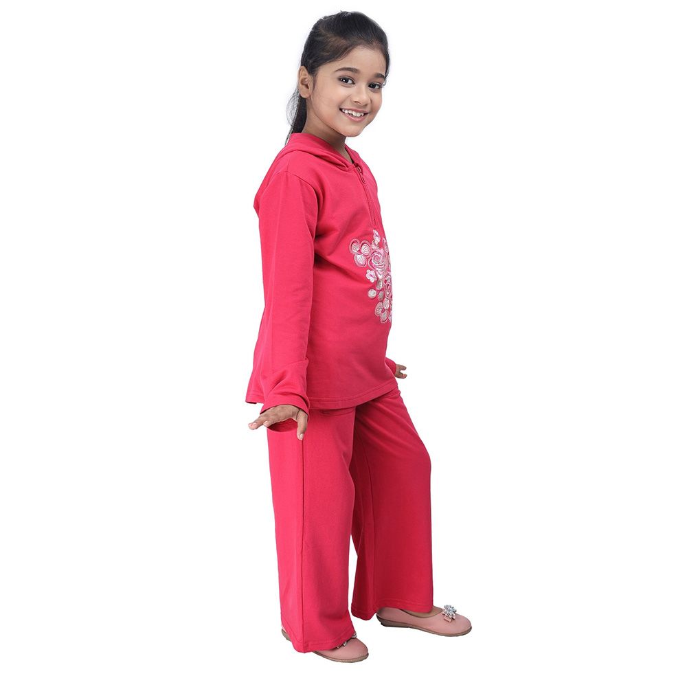 Genius - 2pc-Set - Girl Hooded Sweatshirt w/ Pant - Paradise Pink