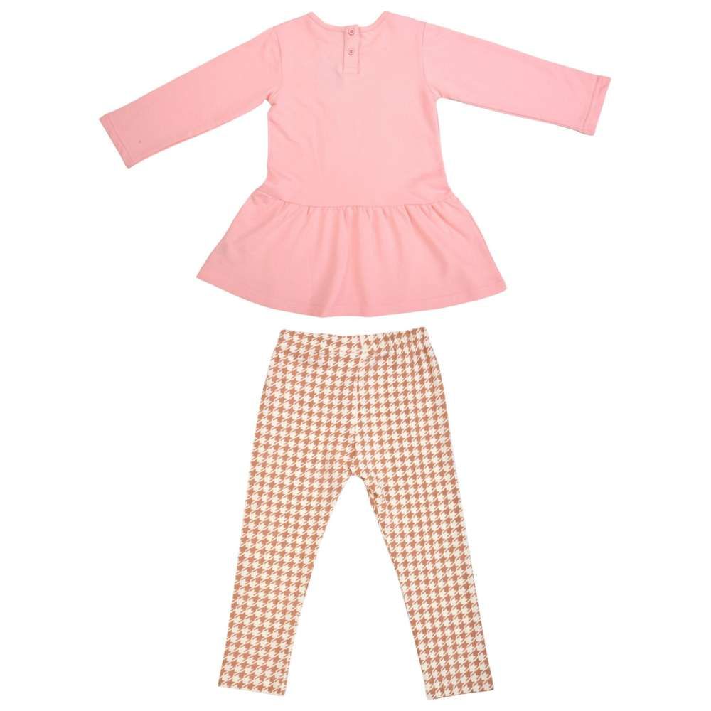 Smart Baby - 2pc-Set - Baby Girl Dress w/ Legging - Peach