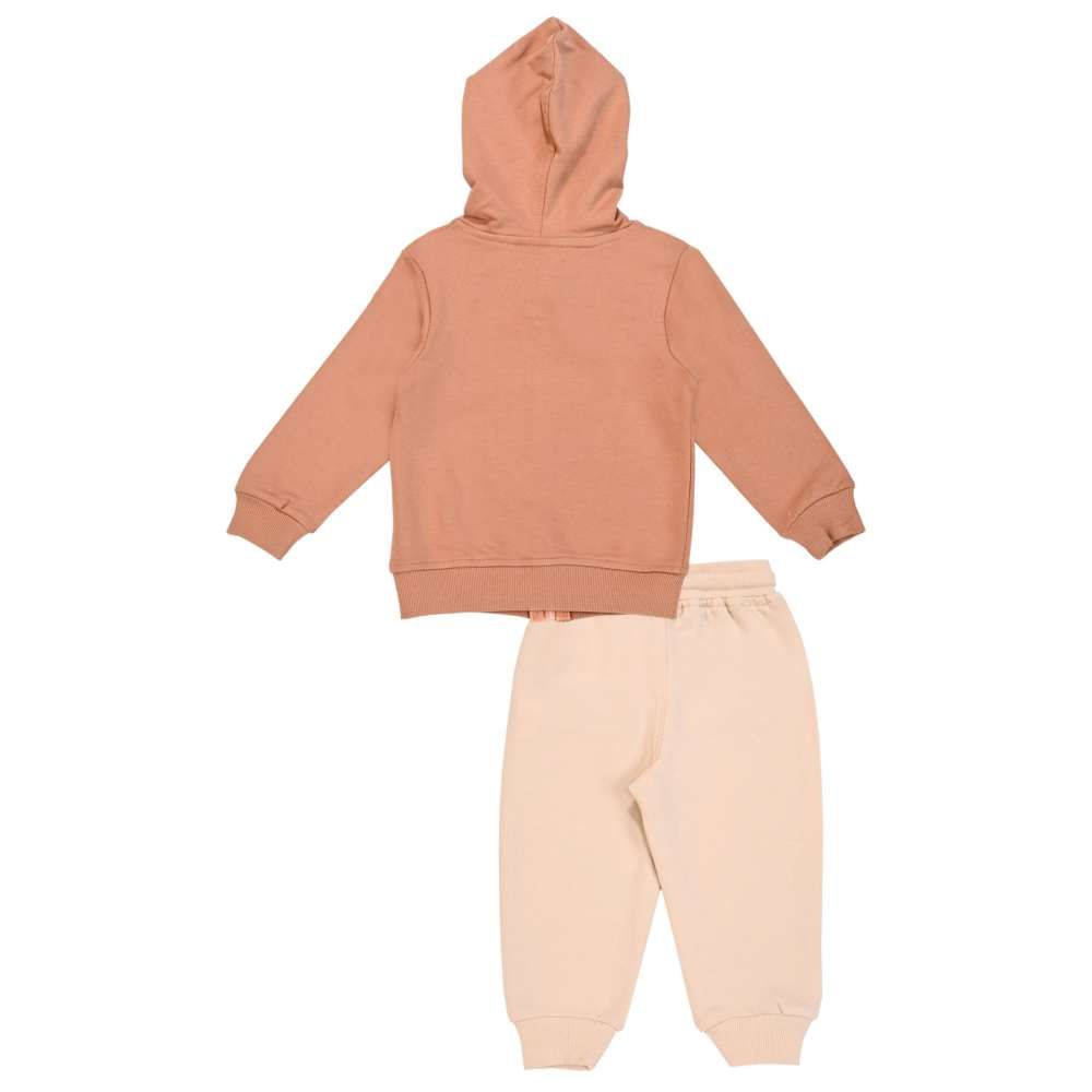 Smart Baby - 3pc-Set - Baby Boy Hooded Jacket w/ Tshirt & Jogger – Brown