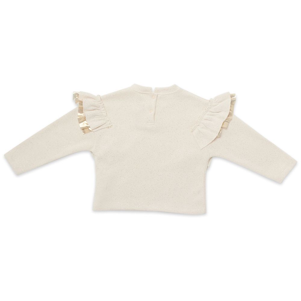 Little Kangaroos - Girl Long Sleeve Solid Top - Fawn