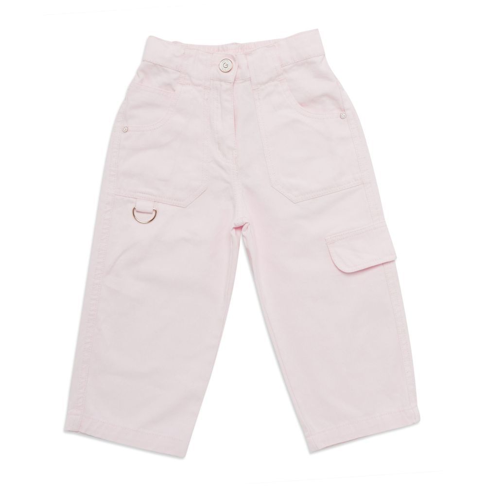 Little Kangaroos - Girl Semi Elasticated Cargo Pants - Pink