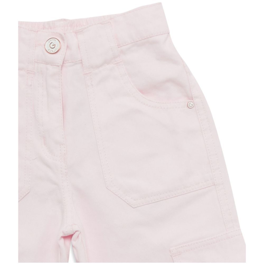 Little Kangaroos - Girl Semi Elasticated Cargo Pants - Pink