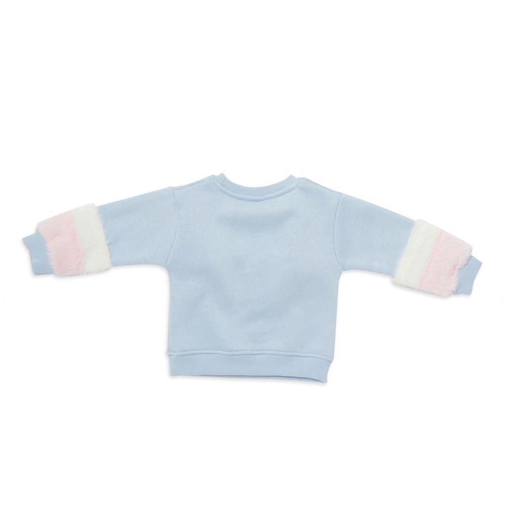 Little Kangaroos - Puppy Print Sweatshirt - Ice Blue