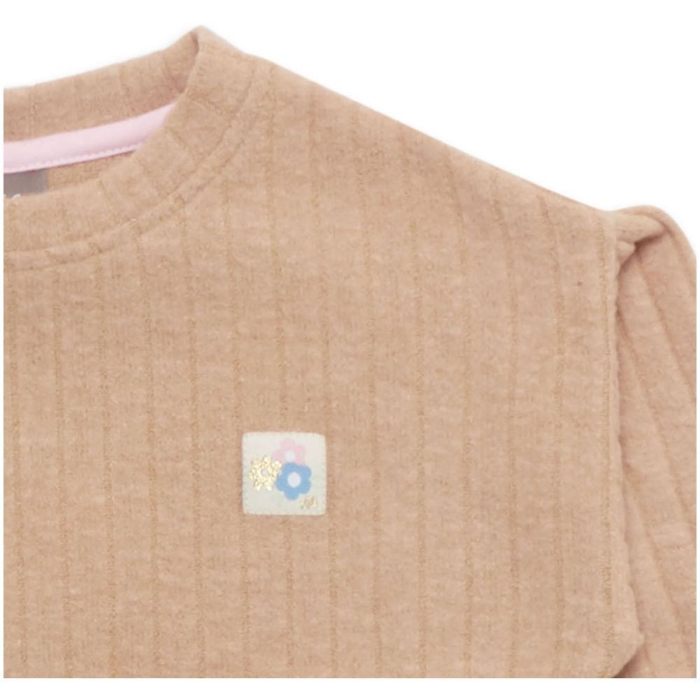 Little Kangaroos - Girl Plain Sweatshirt - Fawn