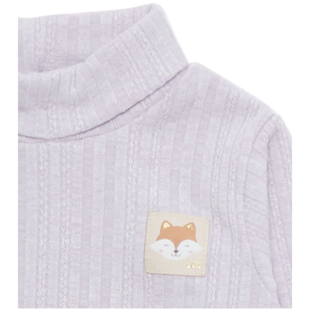 Little Kangaroos - Baby Girl Plain Sweatshirt - Purple