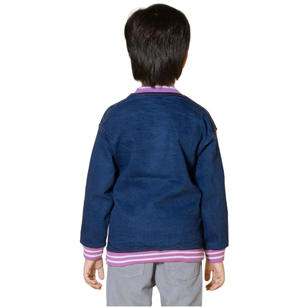 Little Kangaroos - Boy Alps Print Sweatshirt - Dark Blue