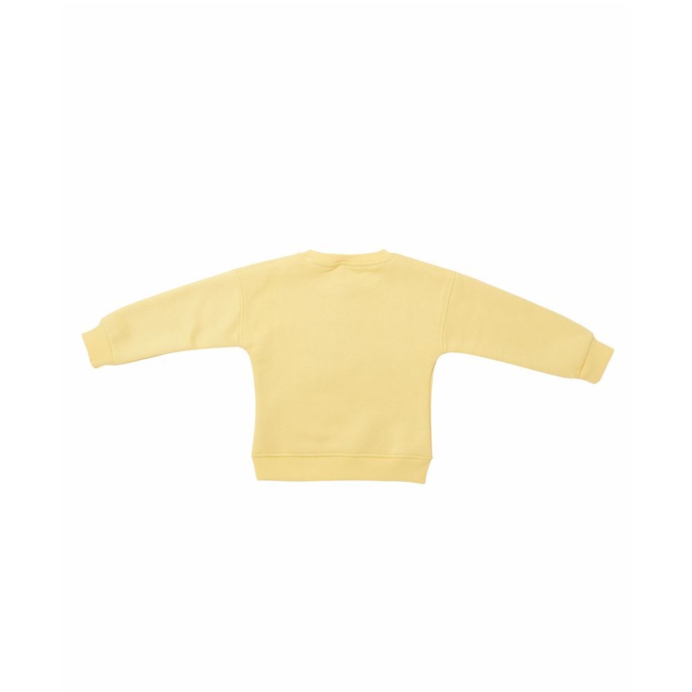 Little Kangaroos - Baby Boy Bear Print Sweatshirt - Yellow