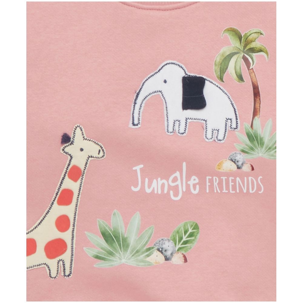 Little Kangaroos - Jungle Friends Sweatshirt - Flamingo