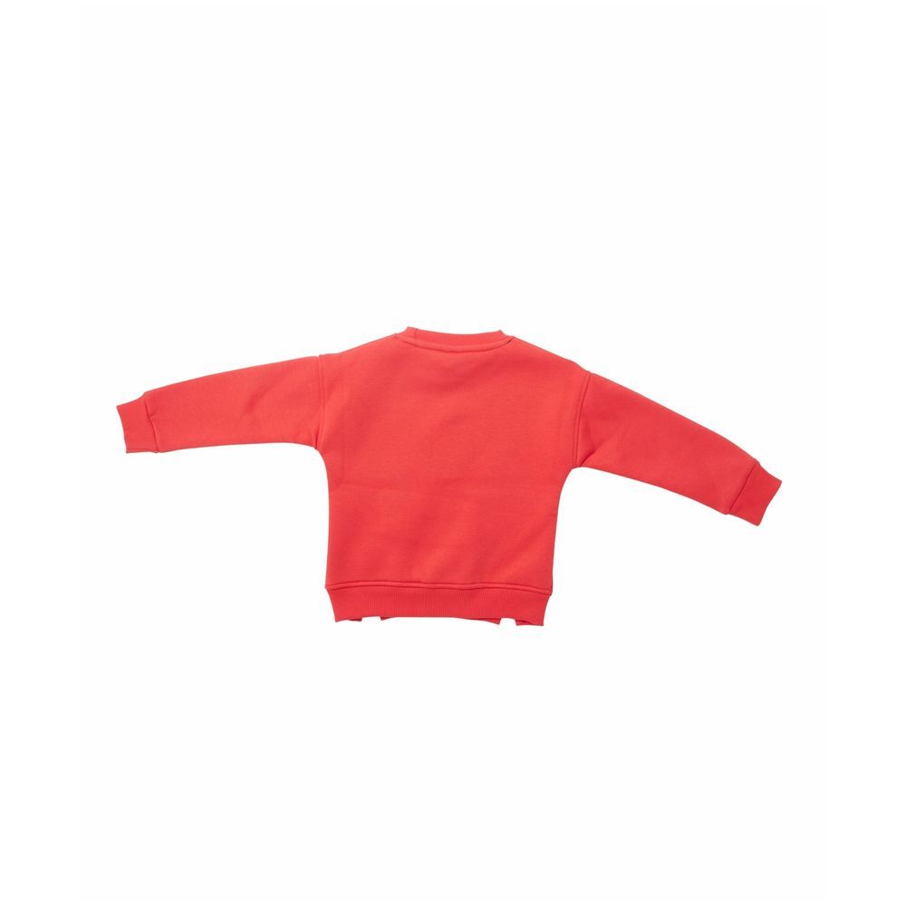 Little Kangaroos - Animal Print Sweatshirt - Coral