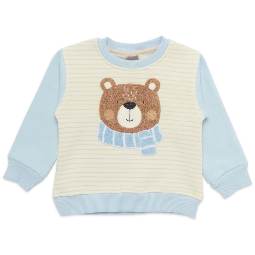 Little Kangaroos - Striped Sweatshirt - Beige