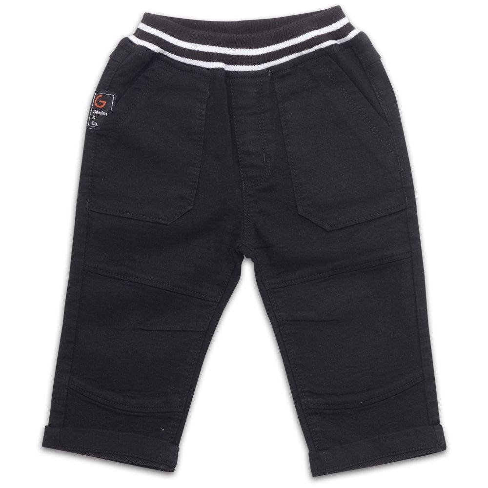 Little Kangaroos - Fully Elasticated Denim Jeans - Black