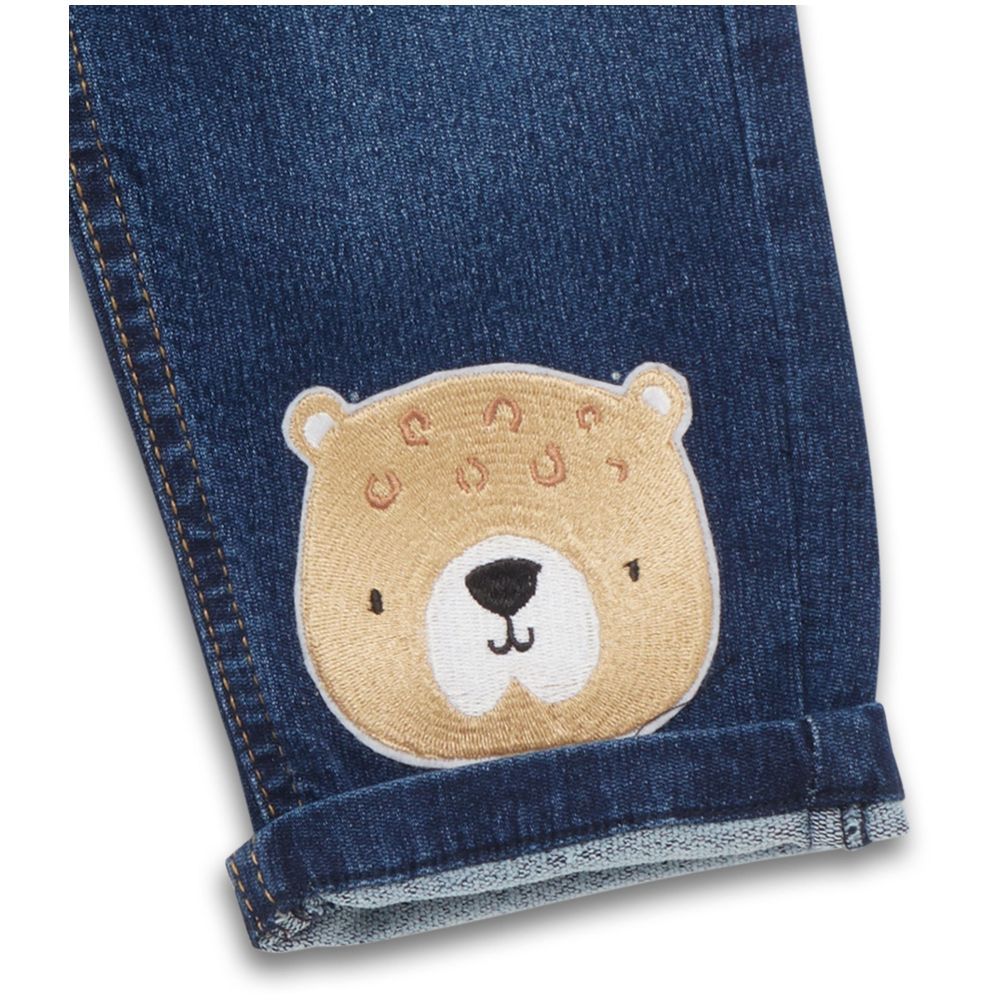 Little Kangaroos - Denim Jeans w/ Pockets - Dark Blue