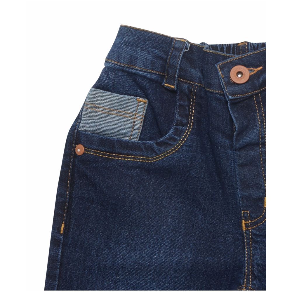 Little Kangaroos - Baby Boy Straight Fit Jeans - Dark Blue