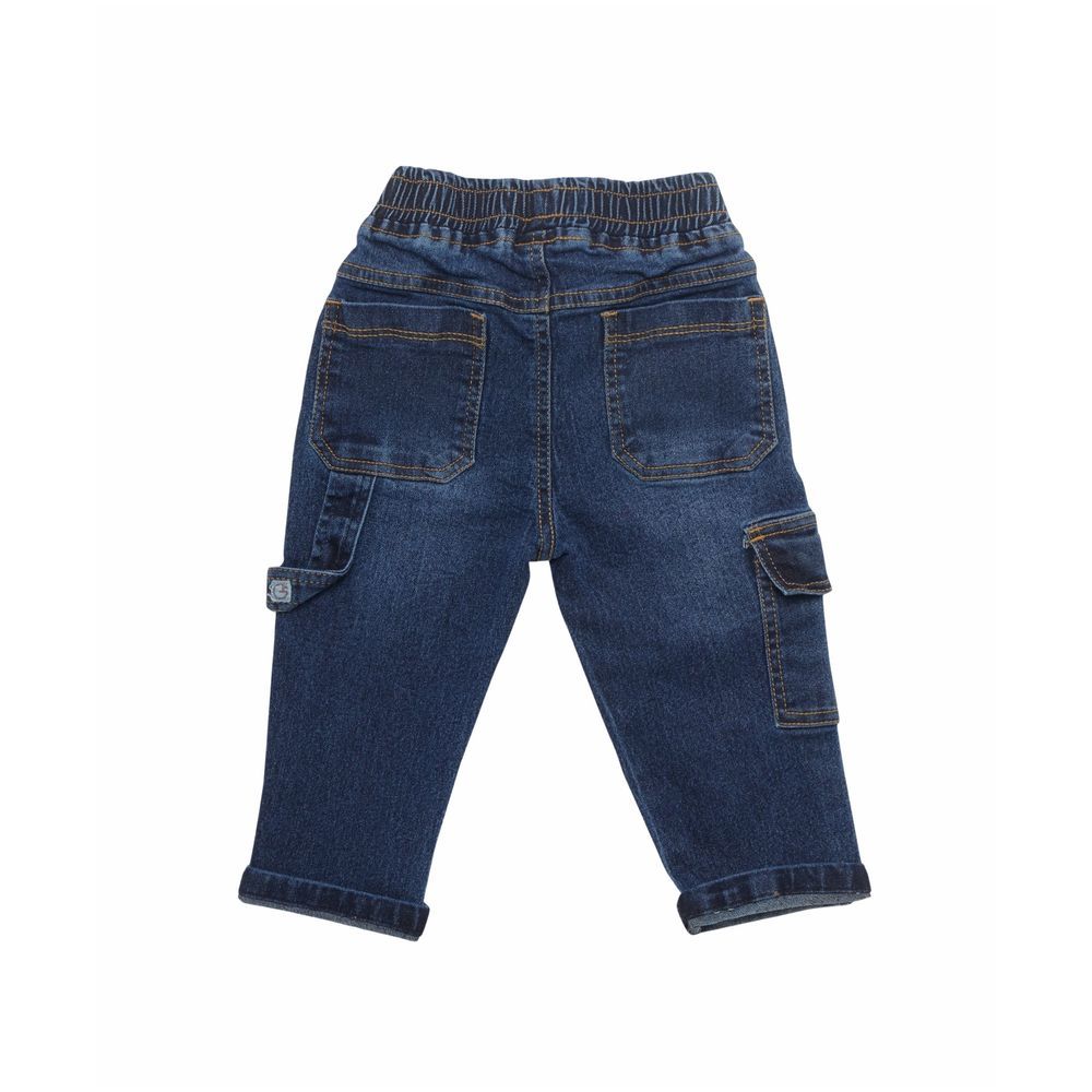 Little Kangaroos - Baby Boy Cargo Jeans - Dark Blue