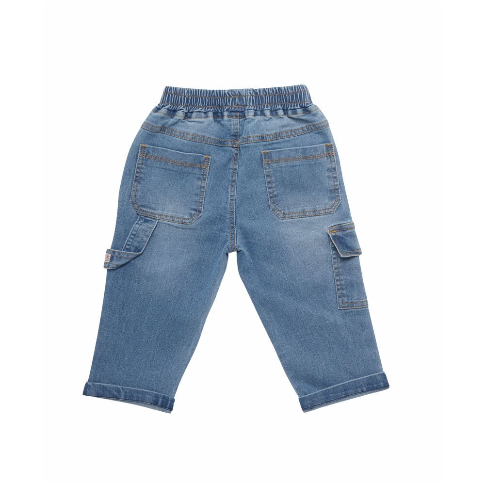 Little Kangaroos - Baby Boy Cargo Jeans - Light Blue