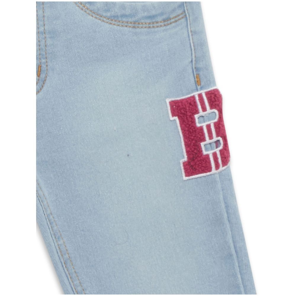 Little Kangaroos - Straight Fit Denim Jeans - Light Blue