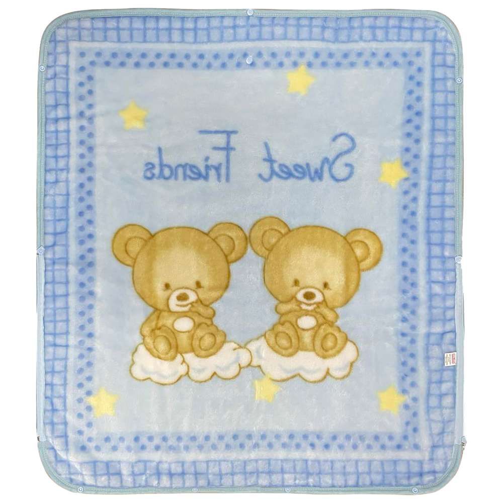 Smart Baby - Baby Boy Sac Blanket - Blue - Sweet Friends