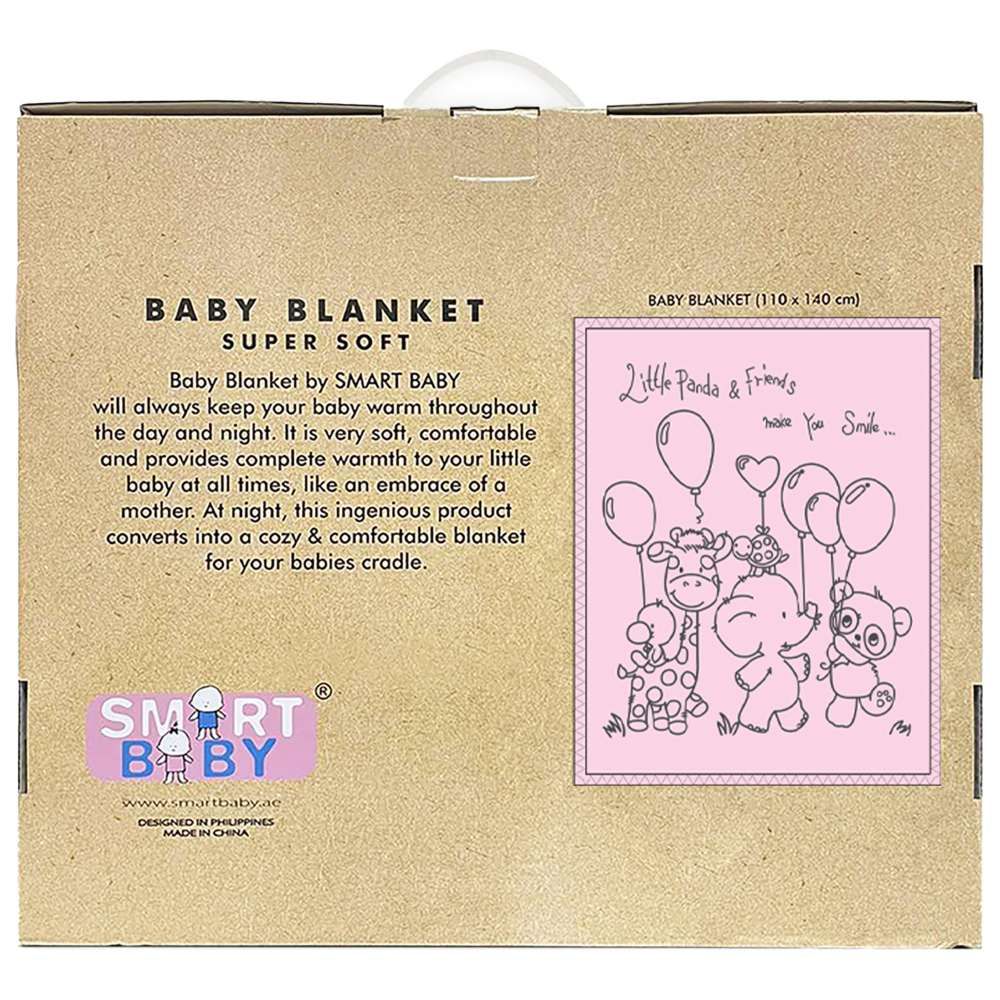 Smart Baby - Baby Girl Super Soft Blanket - Pink