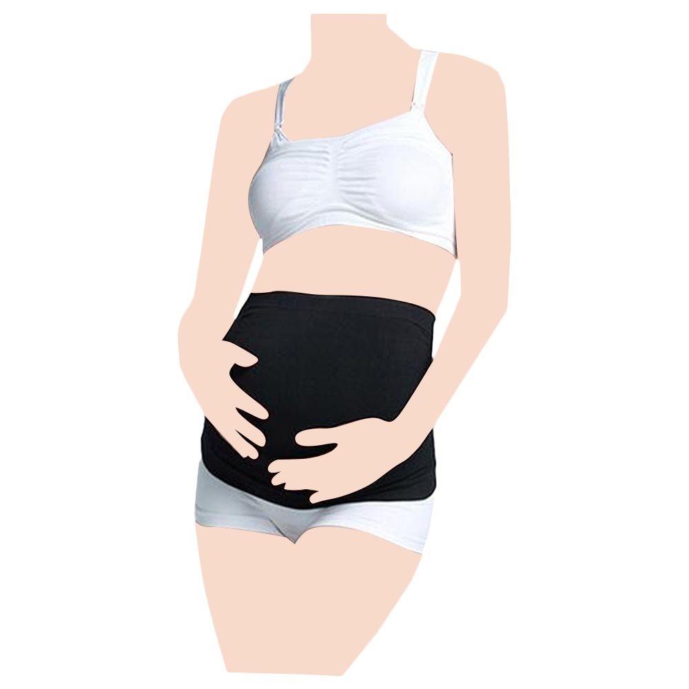 Blooming Blossom - Abdominal Maternity Support Belt - Black (Exclusive)