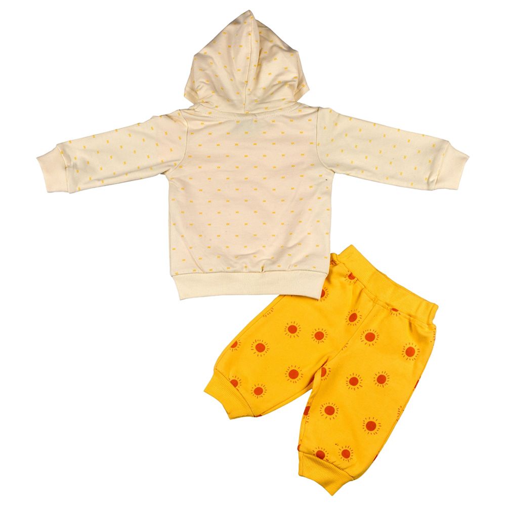 Smart Baby - 3pc-Set - Baby Girl T-Shirt, Jacket And Joggers - Yellow