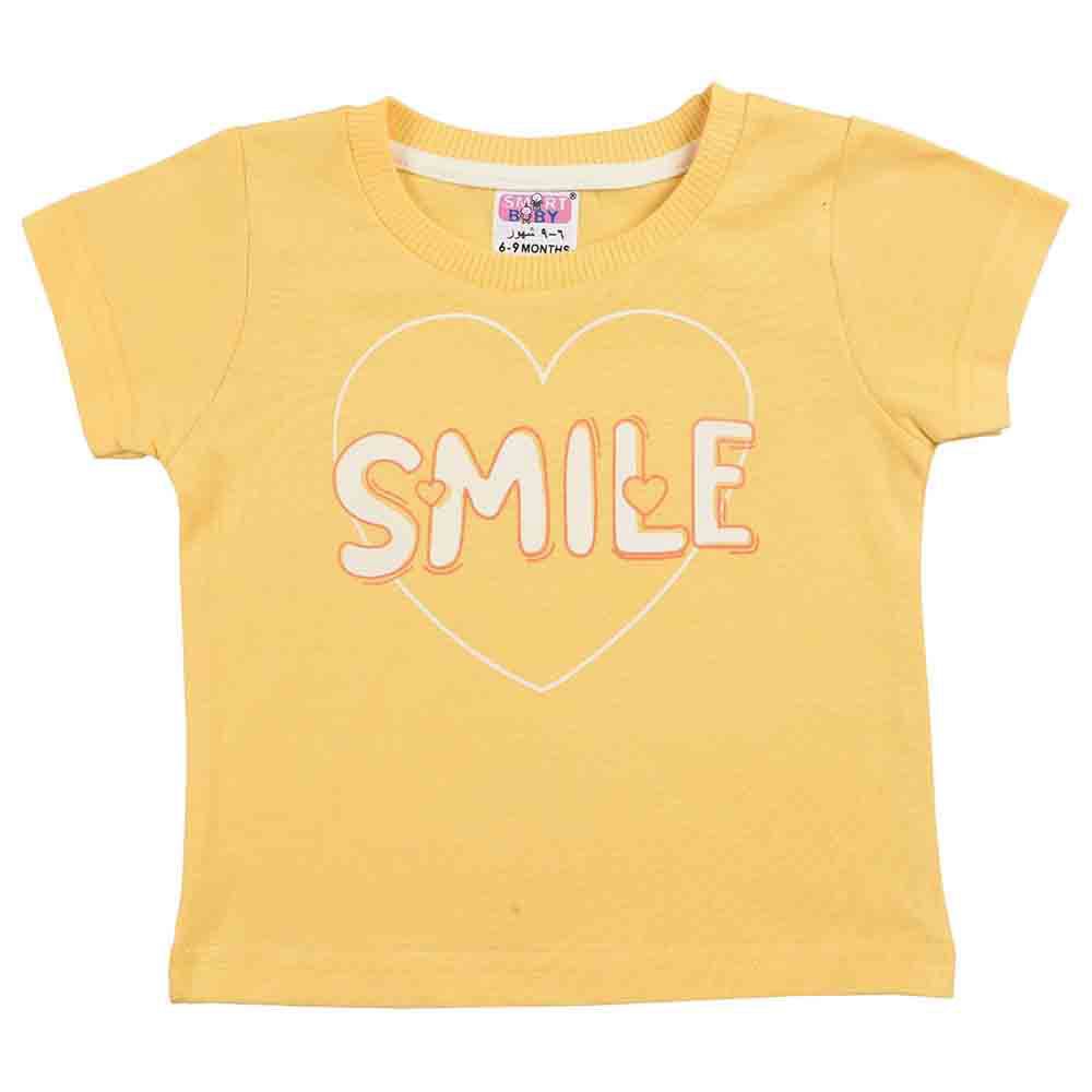 Smart Baby - 3pc-Set - Baby Girl T-Shirt, Jacket And Joggers - Yellow