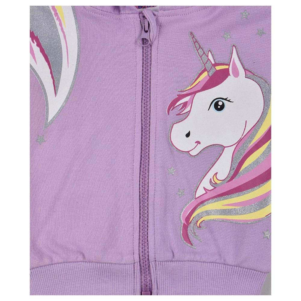 Smart Baby - 3pc-Set - Baby Girl T-Shirt, Jacket And Joggers - Unicorn