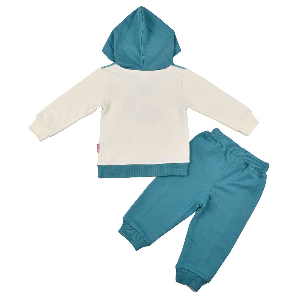 Smart Baby - 2pc-Set - Baby Boy Hooded Sweatshirt And Joggers - Green