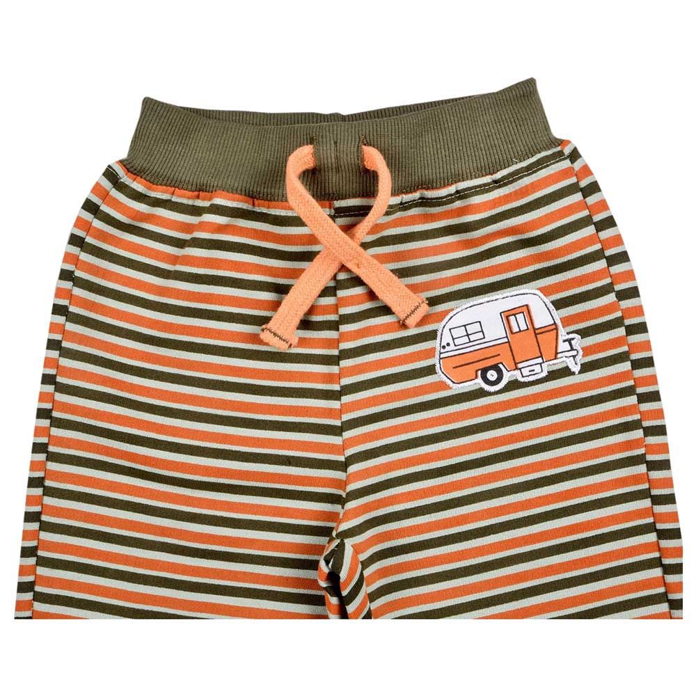 Smart Baby - 2pc-Set - Baby Boy Sweatshirt And Joggers - Green/Orange