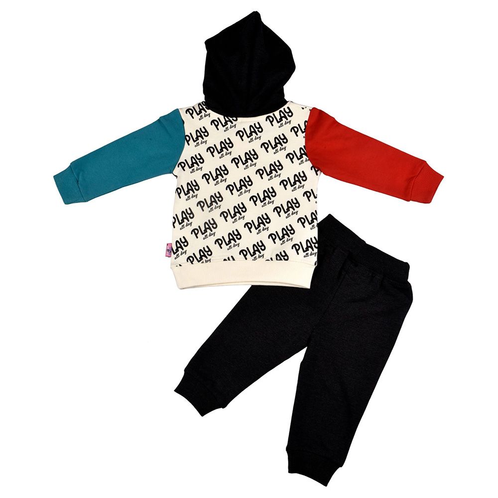 Smart Baby - 2pc-Set - Baby Boy Hooded Sweatshirt And Joggers