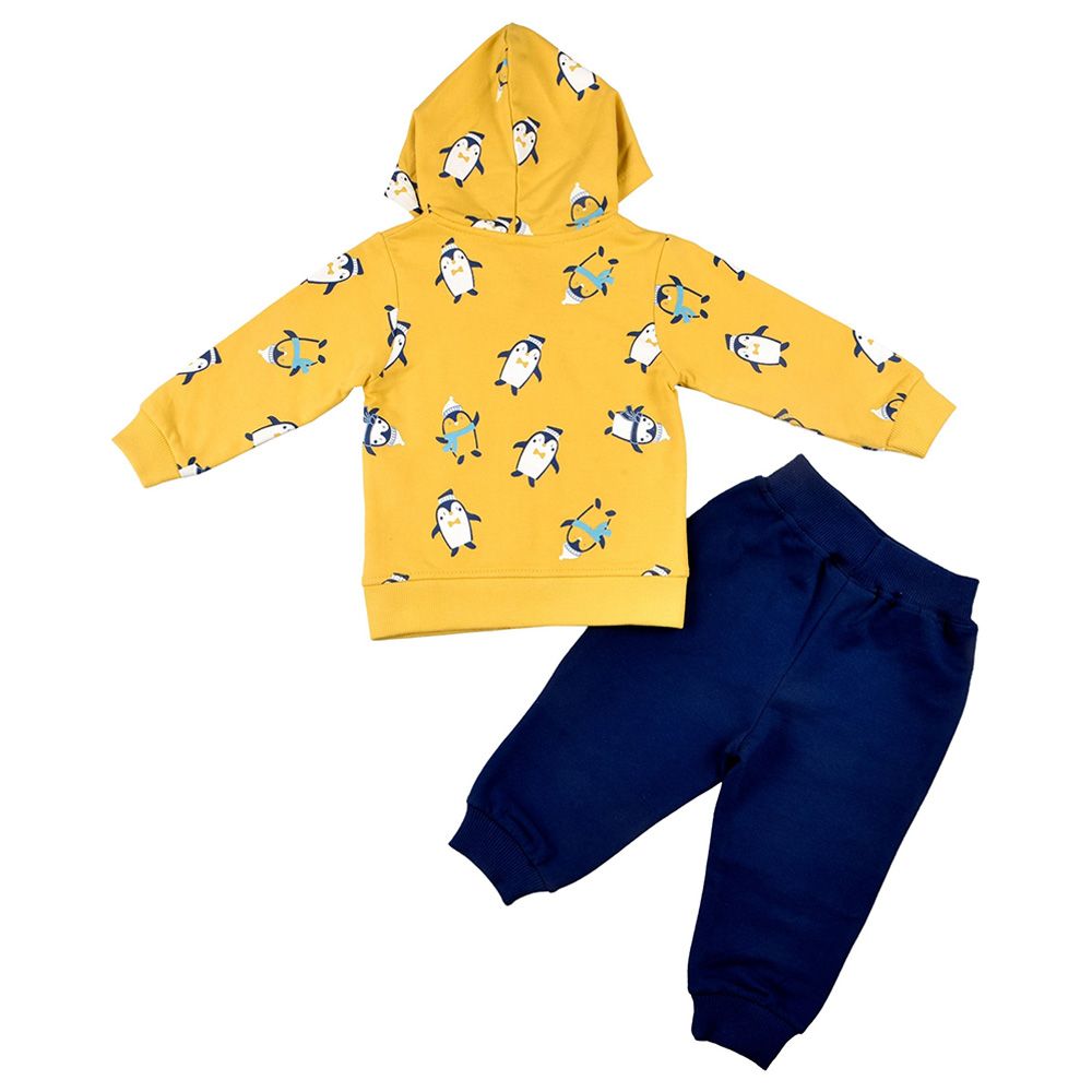 Smart Baby - 3pc-Set - Baby Boy T-Shirt, Jacket And Joggers - Lemon