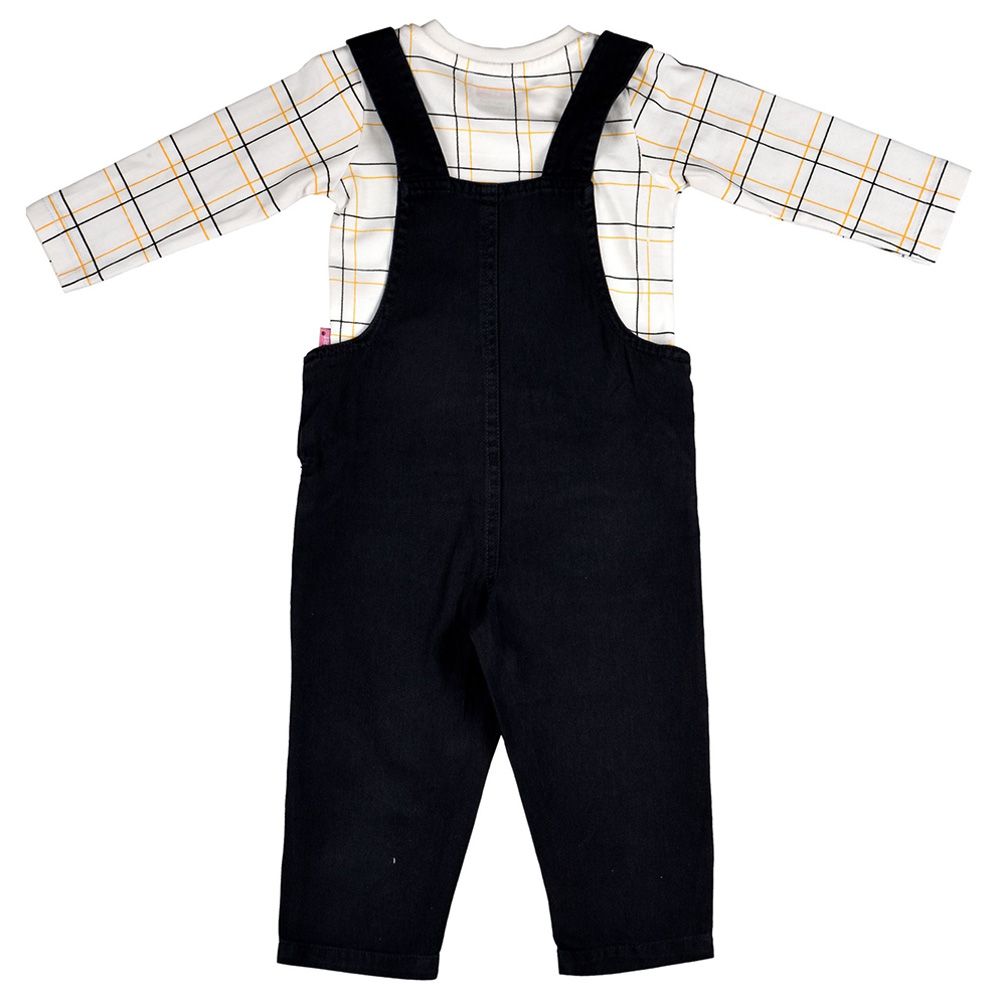 Smart Baby - 2pc-Set - Baby Boy T-Shirt And Dungaree - Blue