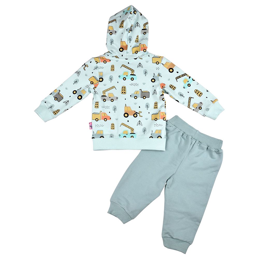 Smart Baby - 3pc-Set - Baby Boy T-Shirt, Jacket And Joggers - Blue