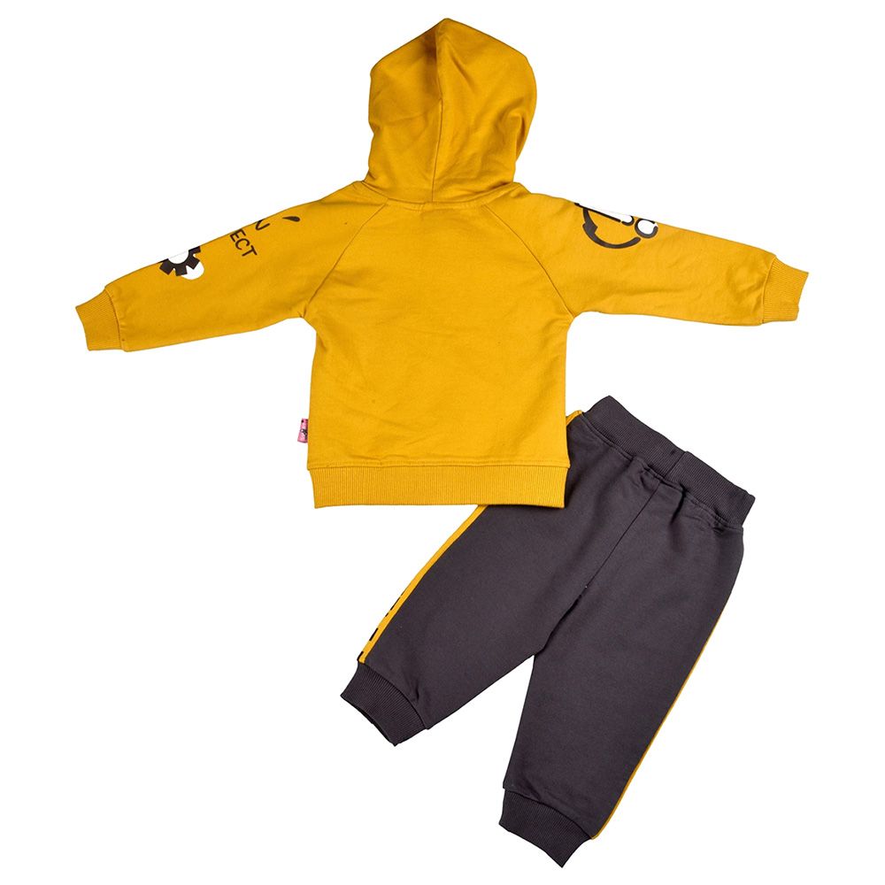 Smart Baby - 3pc-Set - Baby Boy T-Shirt, Jacket And Joggers - Yellow