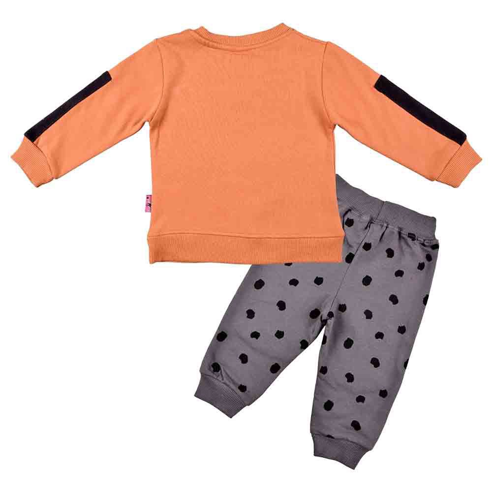 Smart Baby - 2pc-Set - Baby Boy Sweatshirt And Joggers - Peach