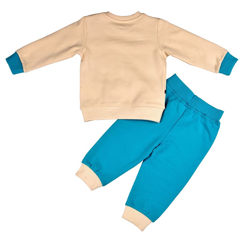 Smart Baby - 2pc-Set - Baby Boy Sweatshirt And Joggers - Sand