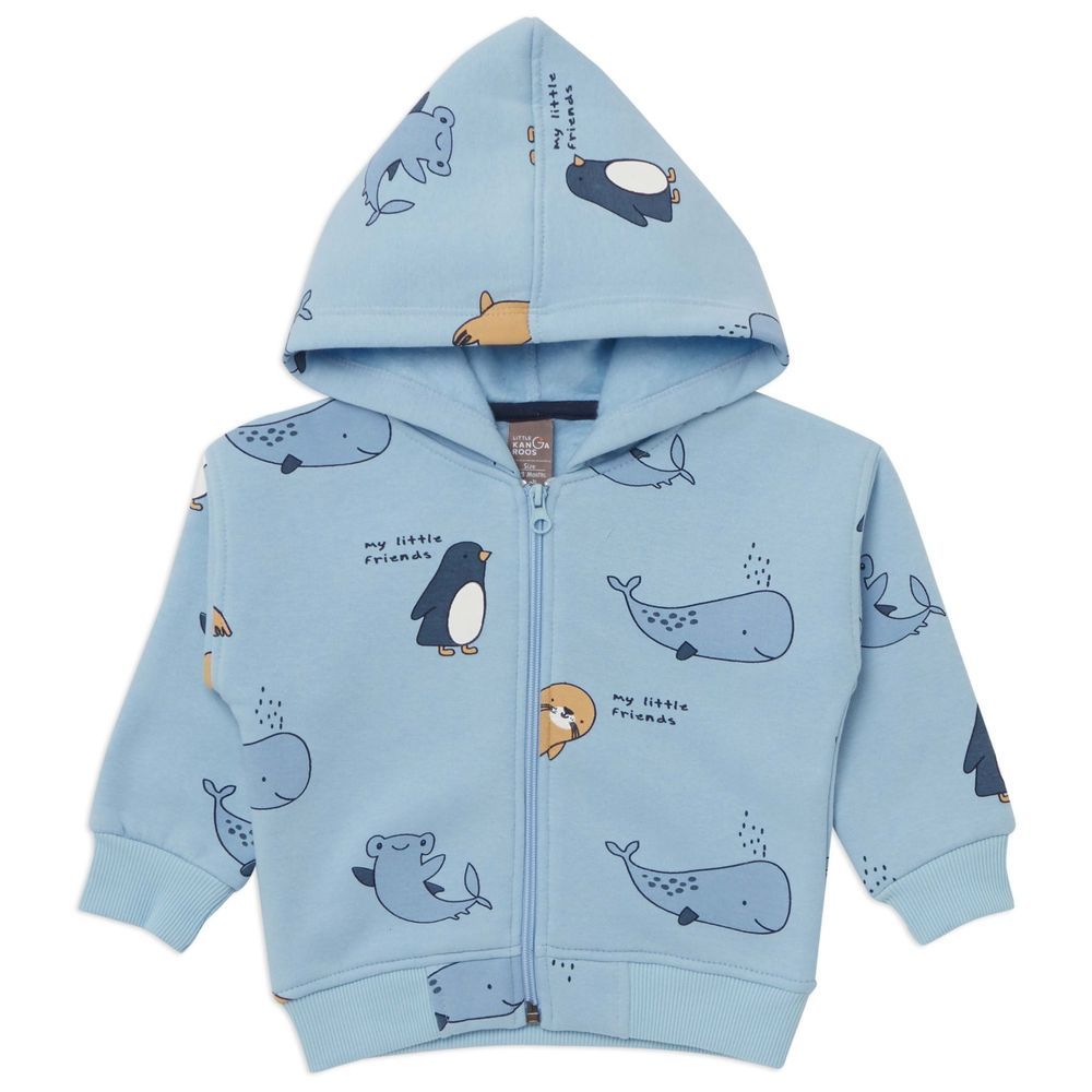 Little Kangaroos - Baby Boy's Hooded Jacket - Blue