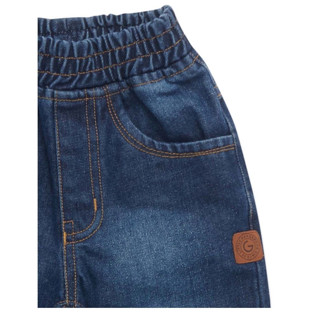 Little Kangaroos - Baby Boy's Denim Jeans - Dark Blue