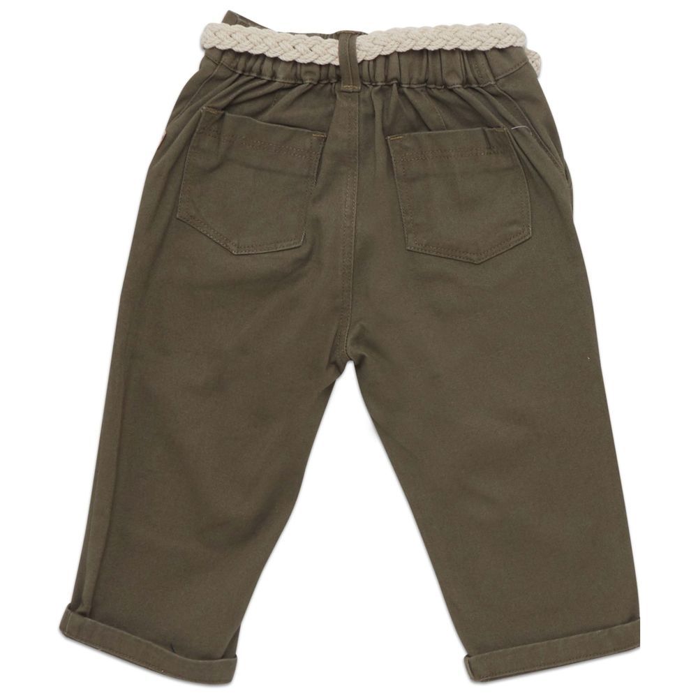 Little Kangaroos - Baby Boy's Pants - Olive