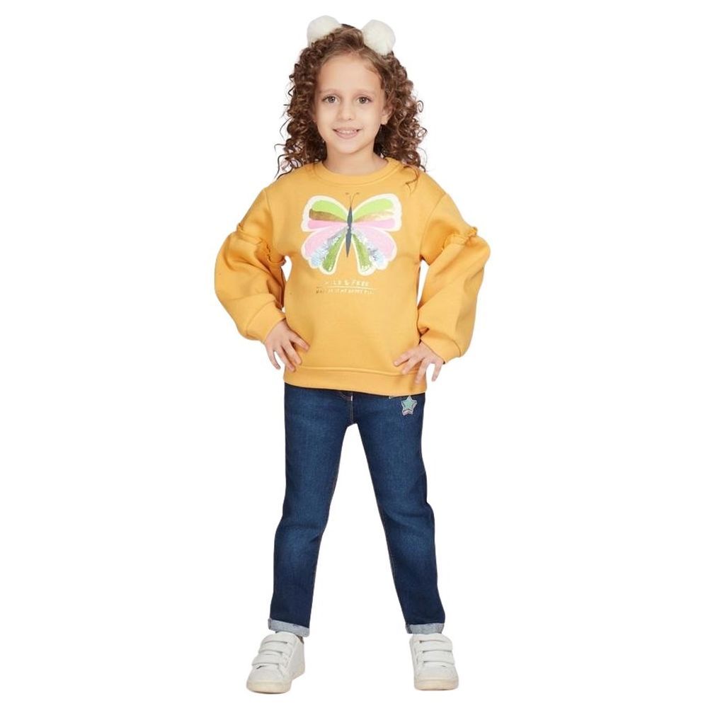 Little Kangaroos - Girl's Sweatshirt - Mustard