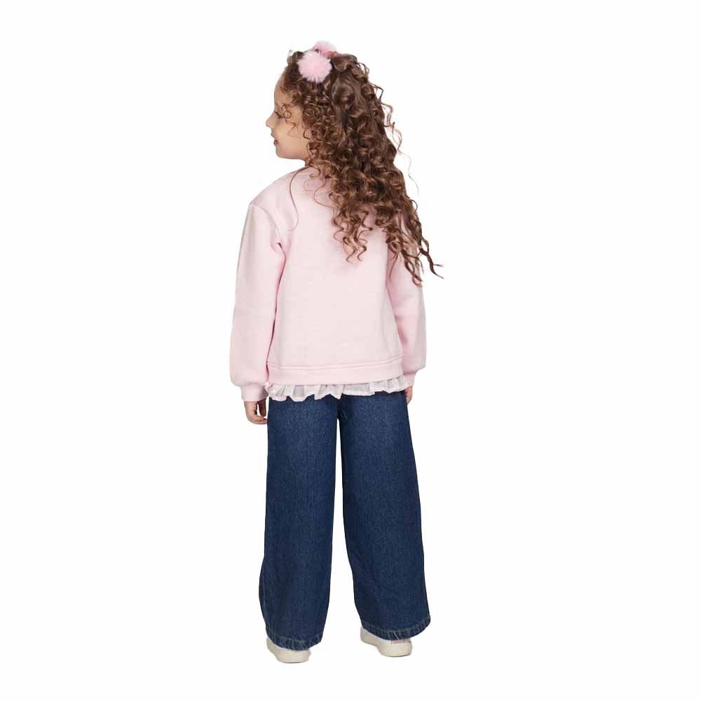 Little Kangaroos - Girl's Sweatshirt - Baby Pink