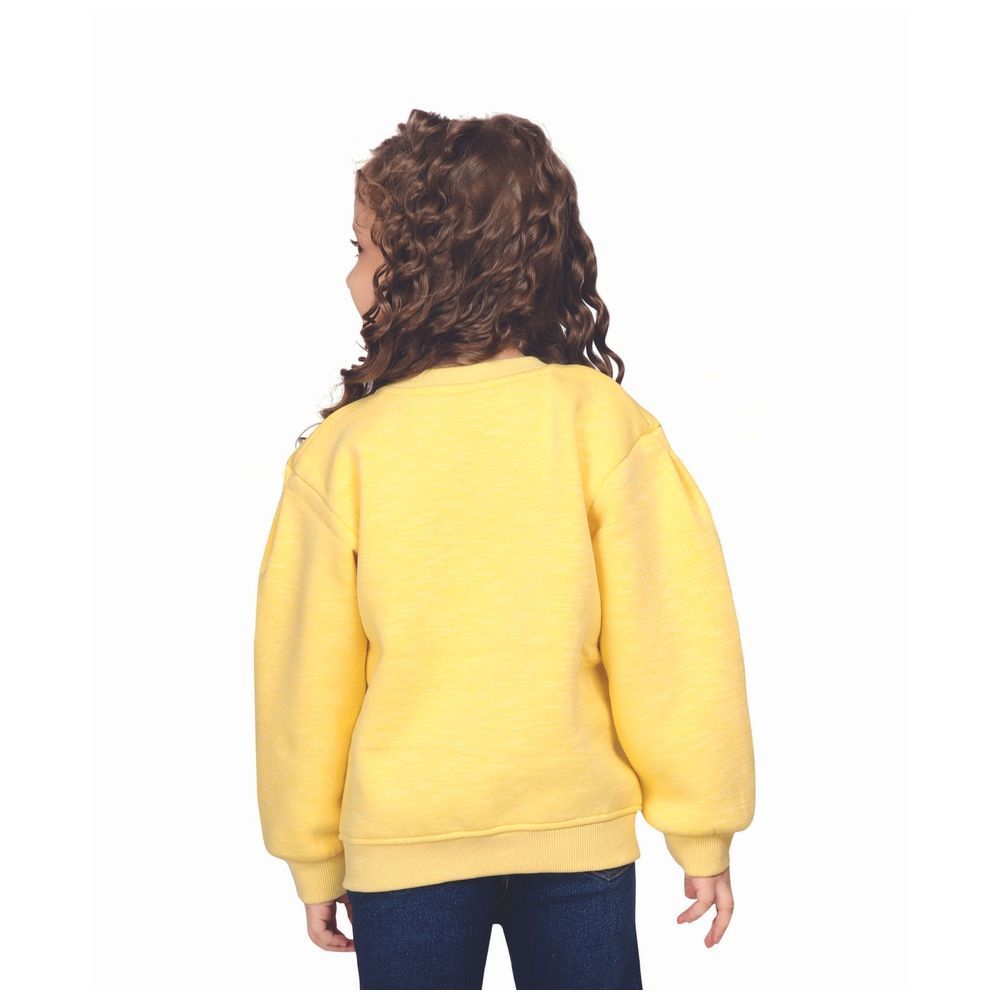 Little Kangaroos - Girl's Long Sleeves Sweatshirt - Lemon