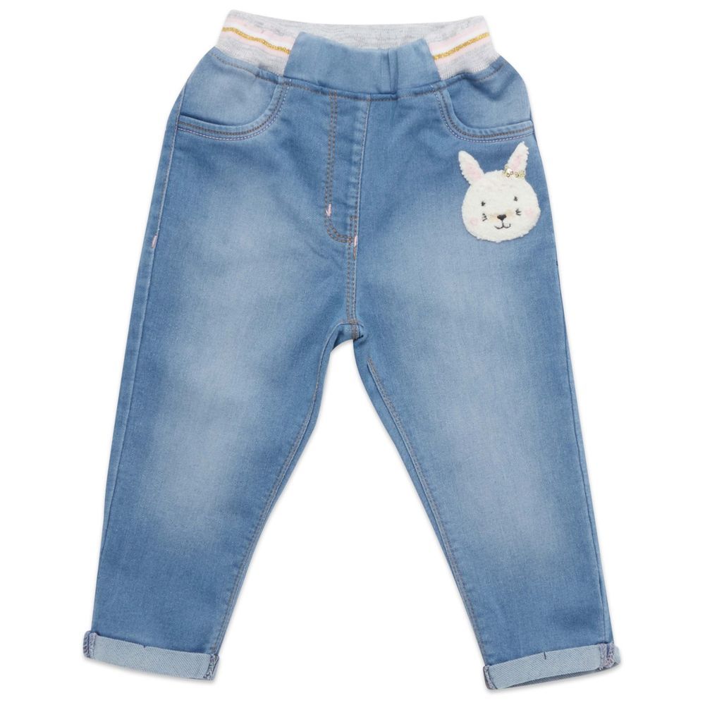 Little Kangaroos - Baby Girl's Denim Jeans - Light Blue