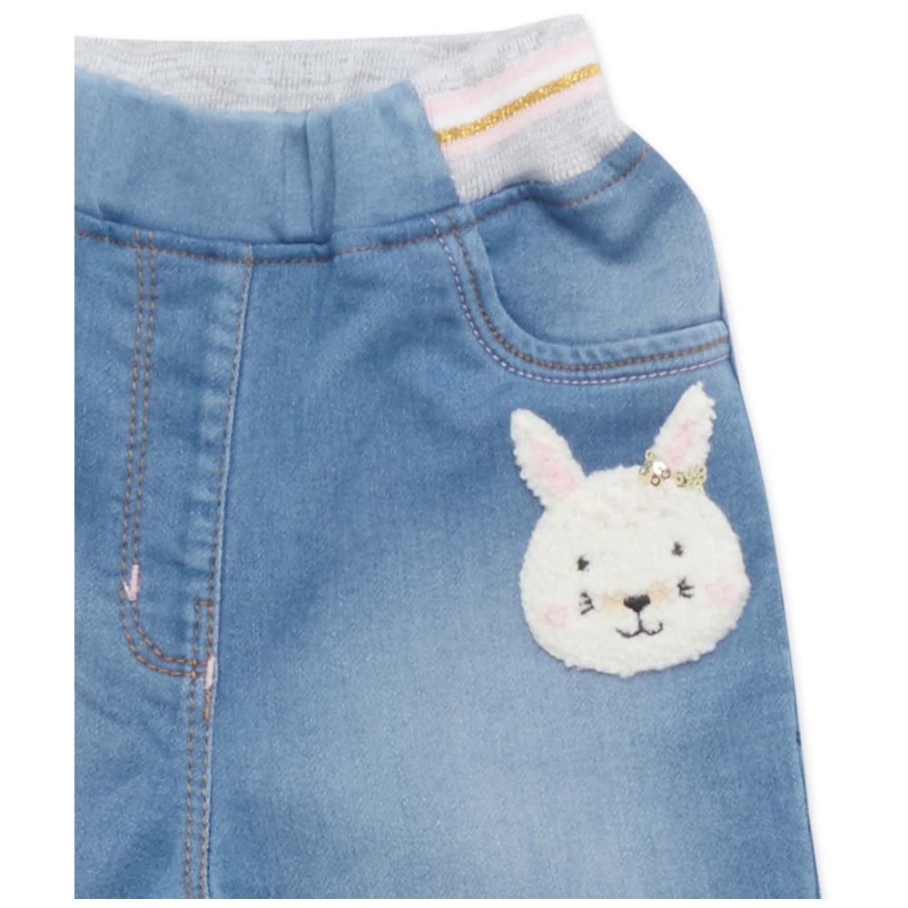 Little Kangaroos - Baby Girl's Denim Jeans - Light Blue