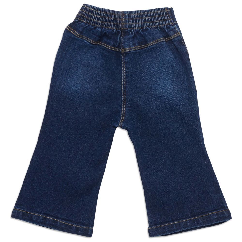 Little Kangaroos - Baby Girl's Flared Jeans - Dark Blue