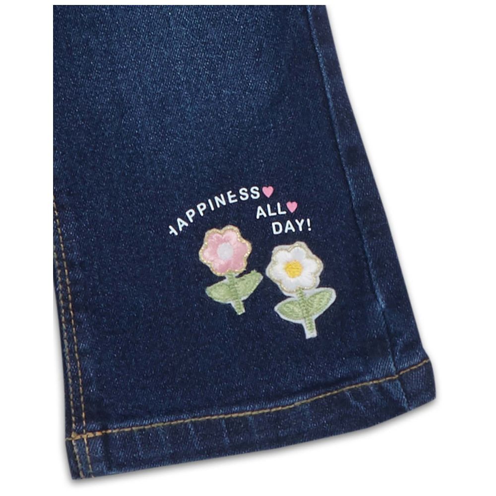 Little Kangaroos - Baby Girl's Flared Jeans - Dark Blue