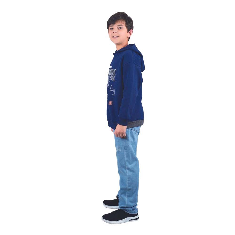 Little Kangaroos - Boy's Hooded Sweatshirt - Navy