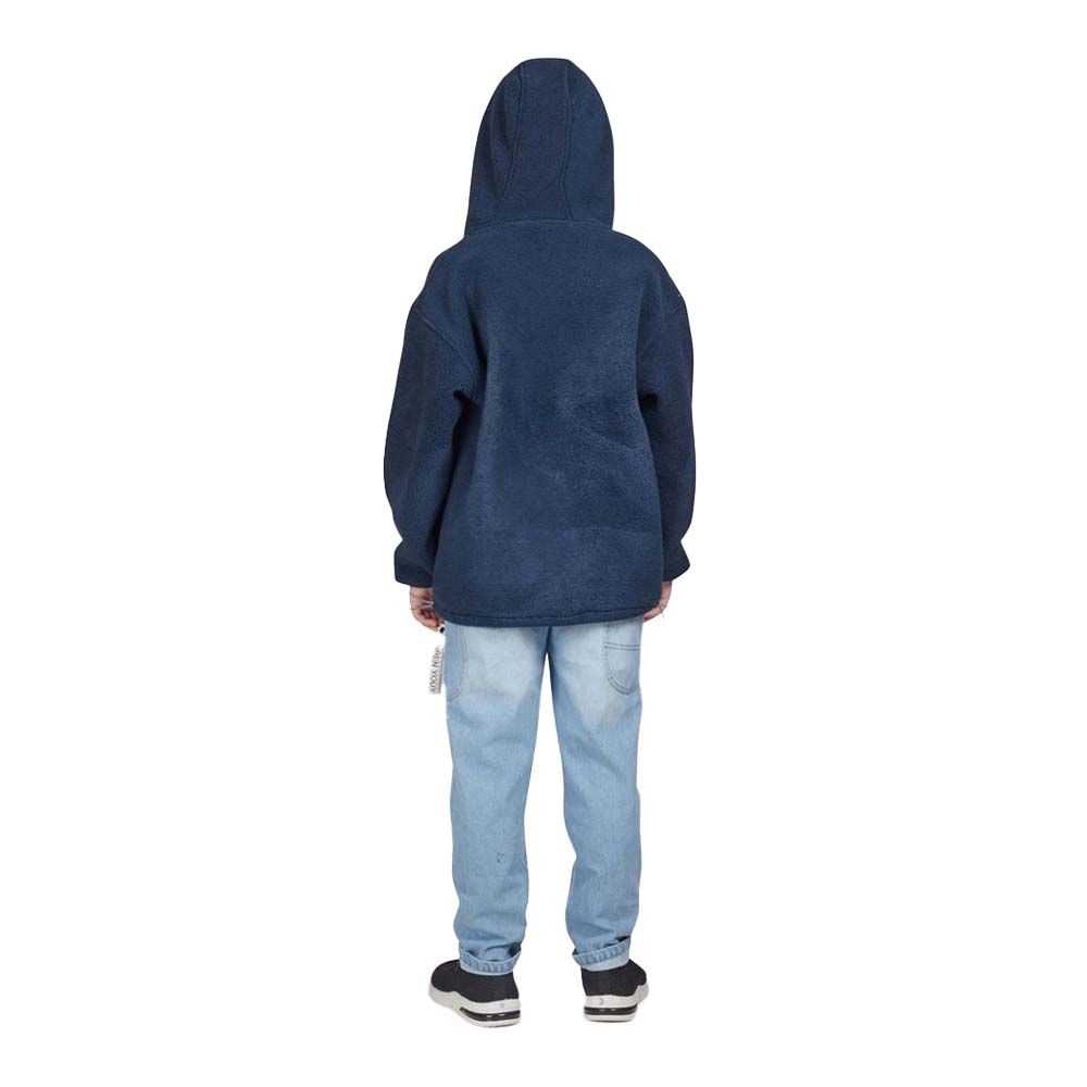 Little Kangaroos - Boy's Hooded Sweatshirt - Navy Blue