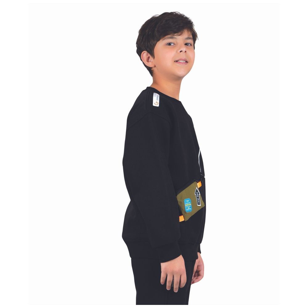 Little Kangaroos - Boy's Long Sleeves Sweatshirt - Black