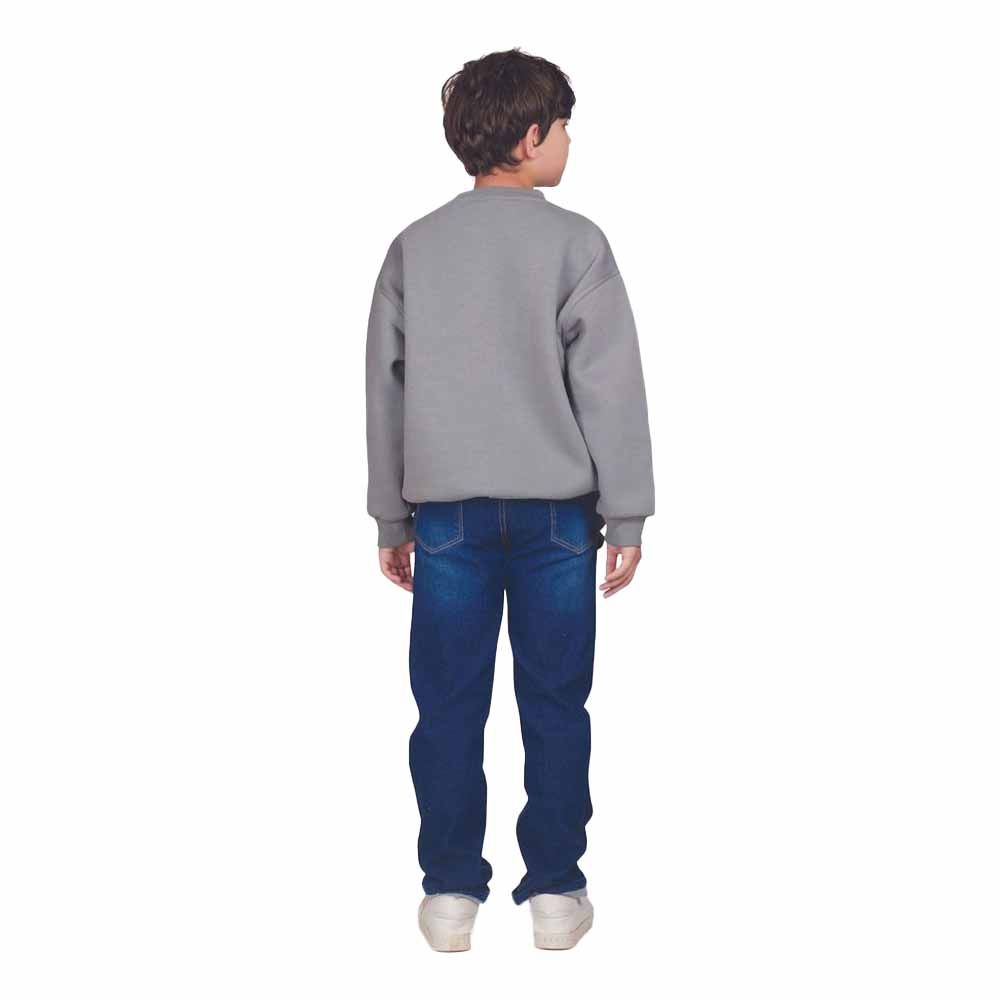 Little Kangaroos - Boy's Faded Jeans - Dark Blue